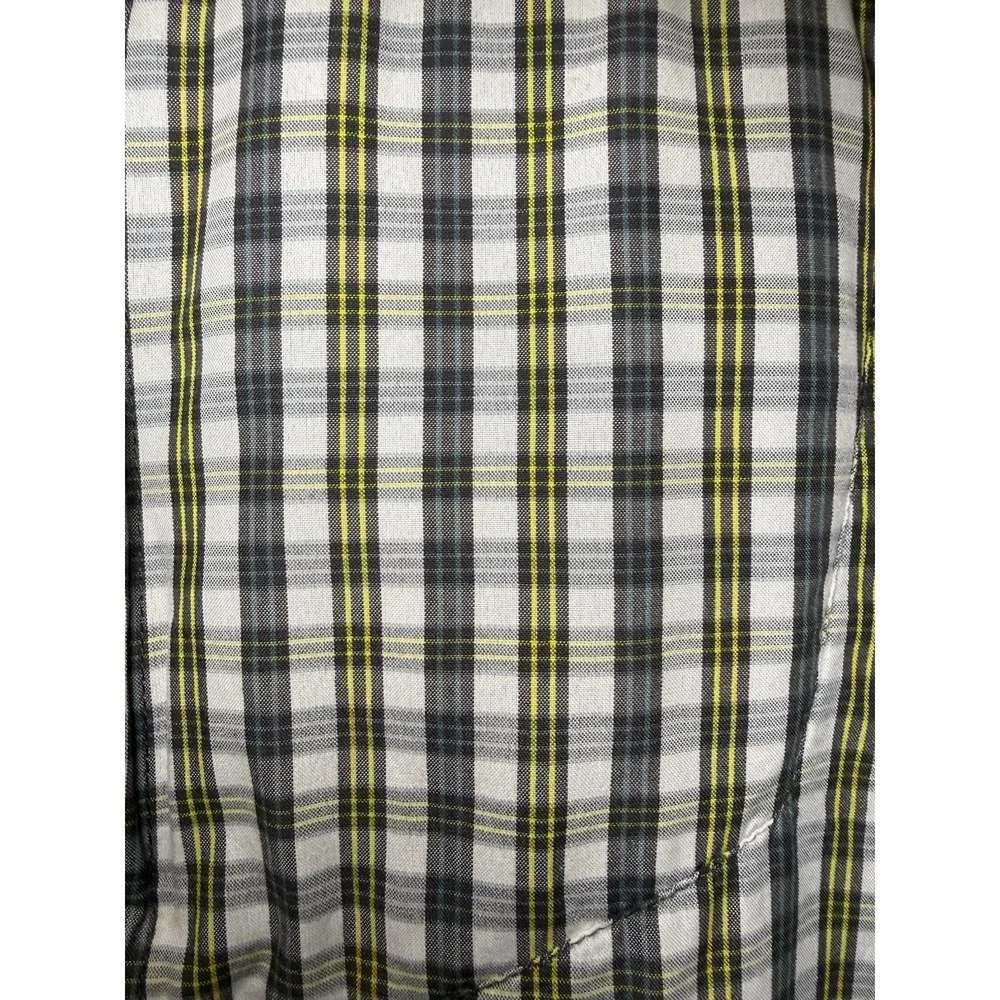 Men's North Face Plaid Button Up‎ Outdoor Short Sleeves Shirt Size Medium